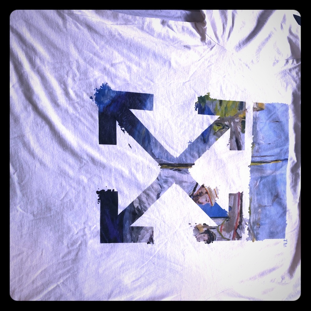 Brand New *OFF WHITE * white Tee sz SMALL